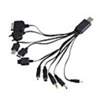 10-in-1 USB Power Charger/Adapters for Cellphones (100~240V)