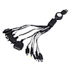 10-in-1 USB Power Charger/Adapters for Cellphones (100~240V)