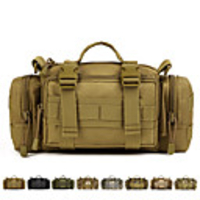 10 L Sling Messenger Bag Fanny Pack Military Tactical Backpack Multifunctional Rain Waterproof Wear Resistance Outdoor Hiking Cycling / Bike Camping Oxford Cloth Nylon Brown Army Green Camouflage