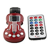 1.0" LCD Guitar Shaped Car MP3 Player FM Transmitter - Red (TF/USB)