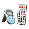1.0" LCD MP3 Player FM Transmitter with Remote Controller/SD/TF Slot - Blue
