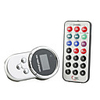 1.0" LCD MP4 Player FM Transmitter with Remote Controller/SD/TF Slot - Silver White