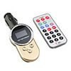 1.0" LCD MP5 Player FM Transmitter with Remote Controller/SD/TF Slot - Yellow