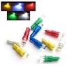 10 multicolored LED T5 Car Bulbs with 1 LED