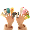 10 pcs Finger Puppets Plush Toy Hand Puppets Animal Series Parent-Child Interaction Textile Cotton Imaginative Play,  Stocking,  Great Birthday Gifts Party Favor Supplies Boys
