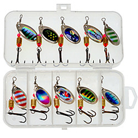 10 pcs Fishing Lures Fishing Bait Spinnerbaits Sinking Bass Trout Pike Bait Casting Other Lure Fishing Metal