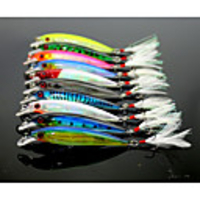 10 pcs Fishing Lures Minnow Floating Bass Trout Pike Sea Fishing Fly Fishing Bait Casting / Ice Fishing / Spinning / Jigging Fishing / Freshwater Fishing / Carp Fishing