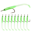 10 pcs Fishing Lures Soft Bait Lure Packs Luminous 3D Sinking Bass Trout Pike General Fishing miniinthebox