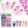 10 pcs Full Nail Stickers Flower / Galaxy nail art Manicure Pedicure Ergonomic Design / Light and Convenient Elegant / Fashion Party / Evening / Daily