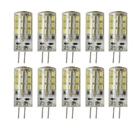 10 pcs G4 24LED SMD2835 Dimmable Decorative Corn Light DC12V White / Warm White miniinthebox