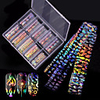 10 pcs/box Nail Star Sticker New Laser Flame Popular Nail Sticker Female Nail Sticker 10 Styles