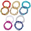 10 pieces waist bead set colorful body chain belly bead summer bikini jewelry for women, girl (mixed pure colors, mixed rainbow colors)