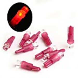 10 Red LED T5 Car Bulbs with 1 LED