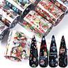 10 Sheets Nail Stickers Nail Art Water Transfer Stickers Snowman Christmas Tree Snowflake Transparent Starry Sky Transfer Paper for DIY Nail Art Decorations