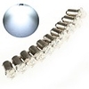 10 White LED T4W Car Bulbs with 5 LED
