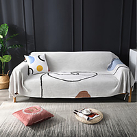 100% Cotton Throw Blanket Textured Soft Sofa Couch Decorative Knitted Blanket Sofa Blanket Sofa Cover