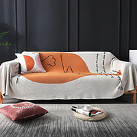 100% Cotton Throw Blanket Textured Soft Sofa Couch Decorative Knitted Blanket Sofa Blanket Sofa Cover miniinthebox