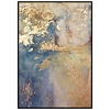 100% Hand painted Bedroom decoration Gold Abstract Oil Painting On Canvas Modern Large size Canvas Art Home Decor Picture no frame