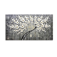 100% Hand-Painted Contemporary Art Oil Painting On Canvas Modern Paintings Home Interior Decor Abstract 3D Flower Art Painting Large Canvas Art(Rolled Canvas without Frame)