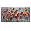 100% Hand-Painted Contemporary Art Oil Painting On Canvas Modern Paintings Home Interior Decor Abstract 3D Flower Art Painting Large Canvas Art(Rolled Canvas without Frame)