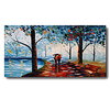 100% Hand-Painted Contemporary Art Oil Painting On Canvas Modern Paintings Home Interior Decor Abstract 3D Street Art Painting Large Canvas Art(Rolled Canvas without Frame)