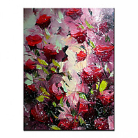 100% Hand-Painted Contemporary Art Oil Painting On Canvas Modern Paintings Home Interior Decor Abstract Flower Art Painting Large Canvas Art(Rolled Canvas without Frame)