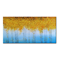 100% Hand-Painted Contemporary Art Oil Painting On Canvas Modern Paintings Home Interior Decor Golden Tree Art Painting Large Canvas Art(Rolled Canvas without Frame)