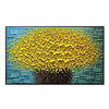 100% Hand Painted Contemporary Art Oil Paintings on Canvas Modern Stretched and Framed Abstract 3D Flower Artwork Ready to Hang