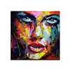 100% Hand painted Large Size Hand Painted Abstract Figure Oil Painting On Canvas Woman Face Wall Pictures For Living Room Bedroom Home Decor Rolled Without Frame