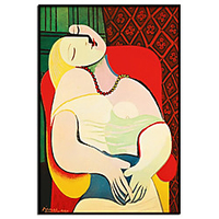 100% Hand Painted Modern Abstract Face Picasso Oil Painting Wall Art Pictures on Rolled Canvas Fashion Style Living Room Canvas Painting No Frame For Home Decoration