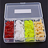 100 pcs Fishing Lures Soft Bait Worm Easy to Use Floating Bass Trout Pike Sea Fishing Fly Fishing Bait Casting Plastic / Ice Fishing / Spinning / Jigging Fishing / Freshwater Fishing / Carp Fishing