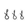 100 pcs Fishing Snaps Swivels Fishing Accessories Carbon Steel Sea Fishing Fly Fishing Carp Fishing