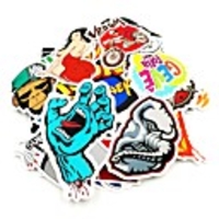 100 Pcs/ Pack Random Music Film Vinyl Skateboard Guitar Travel Case Sticker Car Decal Cute Stickers