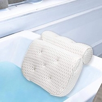 100% Polyester Fiber 3D Bath Pillow SPA Pillow Washable And Breathable 3D Bone Shaped Bathtub Pillow Antibacterial Mildew Proof Bathtub pillow