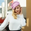 100% Wool Kentucky Derby Hat / Headwear with Bowknot 1pc Casual / Daily Wear / Horse Race Headpiece