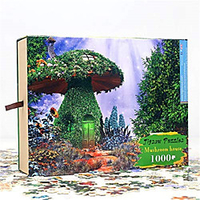 1000 pcs Fantacy Jigsaw Puzzle Adult Puzzle Gift Stress and Anxiety Relief Parent-Child Interaction Wooden Adults Toy Gift