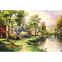 1000 pcs Lantern House Mood Jigsaw Puzzle Adult Puzzle Jumbo Wooden Adults