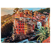 1000 Pcs Thickened Card Paper Jigsaw Puzzle Cinque Terre Educational Toy Gift Cute Stress And Anxiety Relief Parent-child Interaction Cardboard Paper Kid