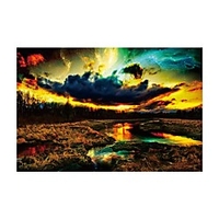 1000 pcs Tranquil Jigsaw Puzzle Adult Puzzle Gift Stress and Anxiety Relief Parent-Child Interaction Wooden Adults Toy Gift