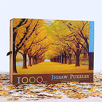 1000 pcs Tranquil Jigsaw Puzzle Adult Puzzle Gift Stress and Anxiety Relief Parent-Child Interaction Wooden Adults Toy Gift
