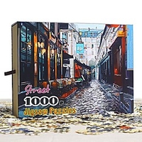 1000 pcs Tranquil Jigsaw Puzzle Adult Puzzle Gift Stress and Anxiety Relief Parent-Child Interaction Wooden Adults Toy Gift
