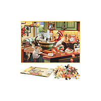 1000 Pieces Of Paper Jigsaw Puzzles For Cats In The Kitchen