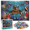 1000 Pieces Thickened Underwater World Turtle Tropical Fish Puzzle Puzzle Decompression Gift Toy