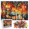 1000 pieces walking in the rain couple lovers adult jigsaw toy gift miniinthebox