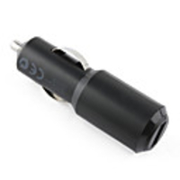1000mA USB Cigarette Car Charger - Black