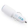 1000mA USB Cigarette Car Charger - White