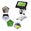 1000X Portable Digital Microscope 4.3 LCD Display 1080P LED Magnifier for Mobile Phone Maintenance QC/Industrial/Collection Inspection with Built-in Rechargeable Lithium Battery and Metal Stand