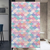 10050cm Window Film Privacy Vinyl Static Anti Uv Privacy Glass Sticker Home Kitchen Office Bathroom Decorative Color Geometry Glass Film No Glue miniinthebox