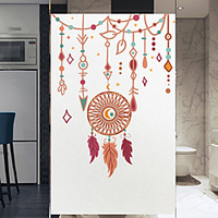 10050cm Window Film Privacy Vinyl Static Anti Uv Privacy Glass Sticker Home Kitchen Office Bathroom Decorative Dream Catcher Glass Film No Glue miniinthebox