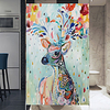 10050cm Window Film Vinyl Static Anti Uv Privacy Glass Sticker Home Kitchen Office Decorative Color Deer Glass Film No Glue miniinthebox